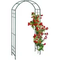 Produktbild: Relaxdays Rosenbogen, Dunkelgrün, Metall, 110x224x41 cm, Gartenzubehör, Gartendeko