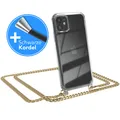 Produktbild: Für Apple iPhone 11 Handyhülle zum Umhängen Kordel Case Tasche TPU Kette Gold