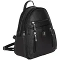 Produktbild: EAAKIE Rucksack Cityrucksack Damenrucksack Tagesrucksack Stadt Rucksack Bagpack, als Schultertasche, Umhängetasche tragbar schwarz
