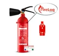 Produktbild: FireLoq® 2kg Co2-Feuerlöscher 34B mit Prüfnachweis und Wandhalter