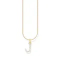 Produktbild: THOMAS SABO Halskette Buchstabe J vergoldetes Silber mit Zirkonia KE2249-414-14