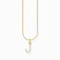 Produktbild: THOMAS SABO Damen Halskette Silber Buchstabe J Goldfarben KE2249-414-14-L45V