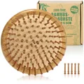 Produktbild: Premium Bambus-Haarbürste, Detangler Haarbürste aus Bambusholz, rund