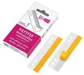 Produktbild: Veloflex 2002000 - HEFTFIX Heftstreifen, Abheftstreifen, 105 mm lang, 50er SB-Packung, selbstklebend, glasklar