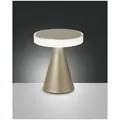 Produktbild: Fabas Luce Neutra Tischleuchte LED 1x8W Metall- und Methacrylat Gold edelmatt