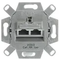 Produktbild: Busch-Jaeger 0218/12-101 UAE-Anschlussdose, RJ 45, Cat. 6A iso, 2-fach