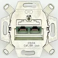 Produktbild: Busch Jaeger 0218/12-101 UAE-Anschlussdose 2-fach RJ45 Cat. 6a iso geschirmt