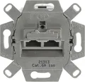 Produktbild: Busch-Jaeger UAE Anschlussdose Cat6A 2xRJ45 LSA geschirmt grau 0218/12-101