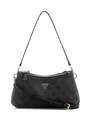 Produktbild: GUESS Schultertasche Umhängetasche Noelle II Tri Compartment Shoulder Crossbody Bag Coal Logo schwarz