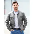 Produktbild: Lederjacke MARCO DONATI, Herren, Gr. 56, grau (steingrau), 100% Leder, unifarben, Jacken