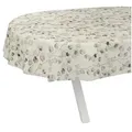 Produktbild: ANRO Tischdecke Wachstuch abwaschbar Eukalyptus Tischwäsche (Einzelstück 1-tlg), wasserabweisend pflegeleicht Botanisch Beigegrau Oval 220x140cm beige|grau Oval | 140 cm x 220 cm
