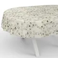 Produktbild: ANRO Wachstuchtischdecke Wachstischdecke Wachstuch Tischdecke abwaschbar Gartentischdecke Wasserabweisend Oval 220x140cm Schnittkante Eukalyptus