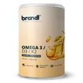 Produktbild: Vitamin D3 K2 & Omega 3 Premium | brandl Made in Germany | Fischöl aus der EU | 120 Kapseln