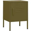 Produktbild: vidaXL Nachttisch Olivgrün 35x35x51 cm Stahl