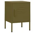 Produktbild: vidaXL Nachttisch Nachttisch Olivgrün 35x35x51 cm Stahl (1-St)