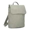 Produktbild: Zwei Damen City-Rucksack Mademoiselle.M MR13 Tagesrucksack 7 Liter, gepolstertes Laptopfach, Magnet-Verschlussklappe, Hauptfach mit Reißverschluss, Rückenpolsterung (sage)