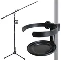 Produktbild: keepdrum Mikrofonständer keepdrum MS106 Mikrofonstativ mit Galgen mit Getränkehalter, (mit Kabelklemmen), Vorteils-Set mit Getränkehalter