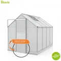 Produktbild: Vitavia Gewächshaus Apollo 5000 4mm HKP BxT 195x261 eloxiert + Fundamentsrahmen