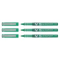 Produktbild: PILOT Hi-Tecpoint V5 Tintenroller, Flüssigtinte, feine Spitze, Grün, 3 Stück