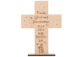 Produktbild: Spruchreif® Dekoobjekt Holzkreuz mit Gravur – Geschenk zur Konfirmation, Kommunion & Taufe