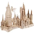 Produktbild: Ugears Hogwarts Castle 3D Puzzle - Holzpuzzle Harry Potter 3D Puzzle Schloss Modellbausatz Erwachsene - Zaubererschule Harry Potter Bausatz 3D Holzpuzzle Erwachsene Geburtstagsgeschenk - 340 Teile