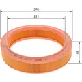 Produktbild: Bosch 1 457 433 540 Luftfilter für SEAT VW SKODA Staubpartikelfilter