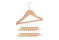 Produktbild: relaxdays Kleiderbügel Kinderkleiderbügel aus Holz im 20er Set, (Set, 20-tlg), natur