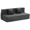 Produktbild: VEVOR 3 in 1 Klappsofa faltbares Schlafsofa mit 2 Kissen & waschbarem Bezug, umwandelbarer Schlafsessel aus 25D Memory Foam, Couch für Wohnzimmer