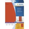 Produktbild: HERMA Special - Perforierte, permanent selbstklebende, lichtundurchlässige Aktenetiketten aus Papier - Rot - 61 x 297 mm - 60 Etikett(en) (25 Bogen x 3) (5137)