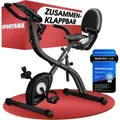 Produktbild: Sportana - Heimtrainer Fahrrad Eagle 3 Klappbar 140KG lcd Display Höhenverstellbar Fitnessbänder 3in1 Ausdauer Ergometer Hometrainer Fitnessbike