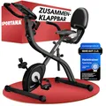 Produktbild: SPORTANA® Heimtrainer Fahrrad EAGLE 3-3in1 Ausdauer Ergometer - Klappbar - LCD Display - Höhenverstellbar - inkl. Fitnessbänder - Hometrainer, Fitnessbike, Workout Bike, Trimmrad, Indoor Bike
