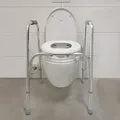 Produktbild: DocMed WC-Aufstehhilfe DocMed Toilettengestell, höhenverstellbares Toilettengestell, komfortable Toilettenhilfe