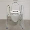 Produktbild: Toilettengestell Höhenverstellbar leicht & mobil mit klappbarer Toilettenbrille