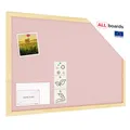 Produktbild: ALLboards Pastellrosa Pinnwand mit Holzrahmen 60x40cm Pastellrosa Korktafel