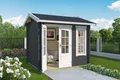 Produktbild: Gartenhaus Blockhaus  Satteldach 44 mm Alex Mini grau 270x220 cm Lasita