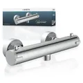 Produktbild: SCHÜTTE LONDON Duscharmatur mit Thermostat, Thermostat, Mischbatterie Dusche, Duschthermostat - Silber
