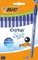 Produktbild: BIC Kugelschreiber Cristal Soft transparent, Schreibfarbe: blau, 10 St. (516357)