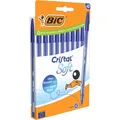 Produktbild: Bic Kugelschreiber Cristal Soft transparent Schreibfarbe blau, 10 St. (Transparent, 10 x) (516357)