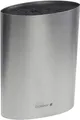 Produktbild: Coninx Messerblock ohne Messer - Messer mit Borsteneinsatz - Knife Block without Knives in Silber - Universal Messerblock unbestückt Edelstahl – Messerständer leer – Küchenmesser Aubewahrung
