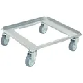 Produktbild: BRB Transportroller/Kistenroller für Behälter 500 x 500 mm, Edelstahl, rostfrei, Lenkrollen verzinkt