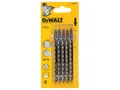 Produktbild: DeWALT 5er Pack HCS-Holzstichsägeblätter DT2075 T-Aufnahme 100-68mm T144DP