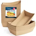 Produktbild: Currywurst Schale 3LB Braun 250er Pack Pappschalen Auslaufsicher  Gefrierschr...