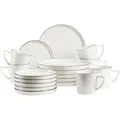 Produktbild: Mäser Kaffeeservice Sita, Schwarz, Weiß, Keramik, 18-teilig, 250 ml,250 ml, Essen & Trinken, Geschirr, Geschirr-Sets, Kaffeeservice