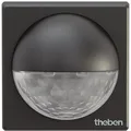Produktbild: Theben theLuxa R180 BK Bewegungsmelder (PIR) Wandmontage außen IP55, Lichtsteuerung, 180° halbrund, max. 12 m, schwarz 1010201