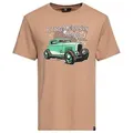 Produktbild: KingKerosin Print-Shirt Hotrod Service (1-tlg) mit Retro-Artwork Print braun 5XL