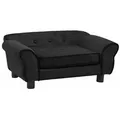 Produktbild: vidaXL Hundesofa Schwarz 72x45x30 cm Plüsch