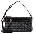 Produktbild: DKNY Bryant Ave TZ Dome Crossbody Bag Umhängetasche BK Logo - BK schwarz weiß
