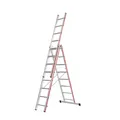 Produktbild: Hymer 4047 Allzweckleiter 3x8 Sprossen Mehrzweckleiter Vielzweckleiter