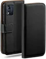 Produktbild: moex Handyhülle für Motorola Moto E13 Hülle Klappbar Book Case Schwarz 6,5 Zoll, Klapphülle Kartenfach Flip Cover Handytasche Leder Optik Schutzhülle
