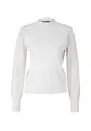 Produktbild: zero Damen Strickpullover mit transparenten Ärmeln 42, Offwhite